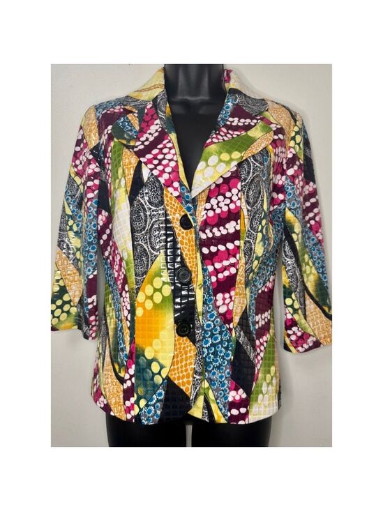 Joseph Ribkoff Jackets & Blazers - Women's Joseph Eye-Catching Ribkoff Blazer Size 6 Multi-color